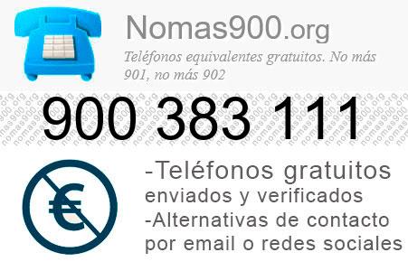 Teléfono 900383111