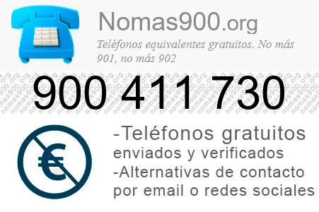 Teléfono 900411730