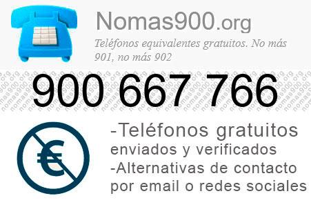 Teléfono 900667766