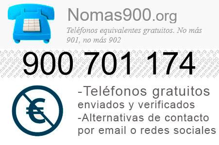 Teléfono 900701174