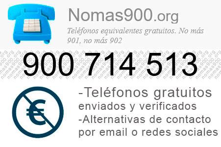 Teléfono 900714513