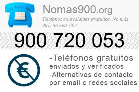 Teléfono 900720053