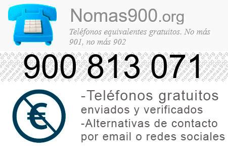 Teléfono 900813071