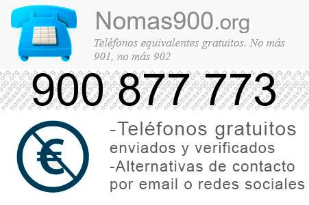 Teléfono 900877773