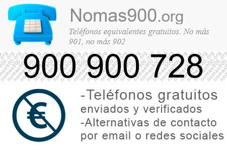 Teléfono 900900728