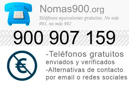 Teléfono 900907159