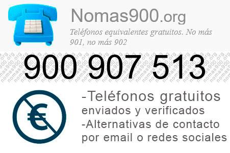 Teléfono 900907513