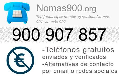 Teléfono 900907857