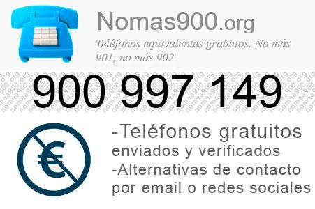 Teléfono 900997149