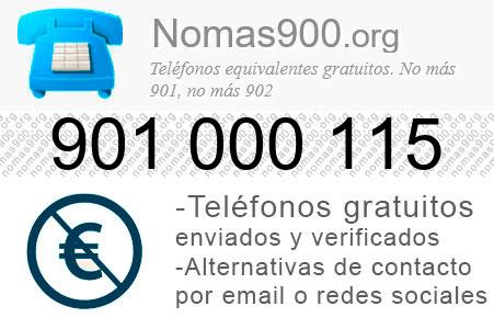 Teléfono 901000115