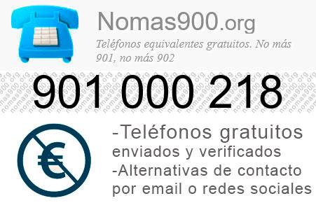 Teléfono 901000218