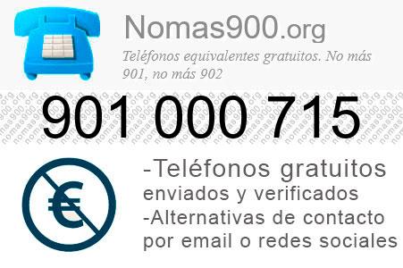 Teléfono 901000715