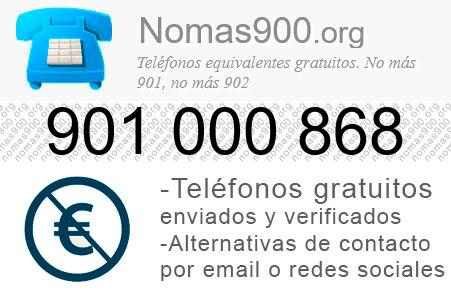 Teléfono 901000868