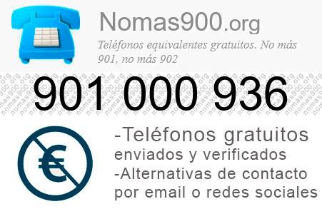 Teléfono 901000936