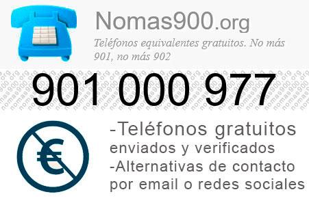 Teléfono 901000977