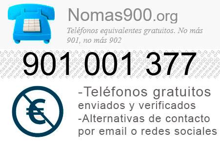 Teléfono 901001377