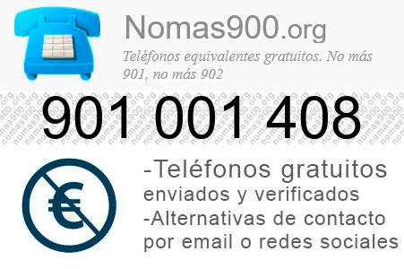 Teléfono 901001408