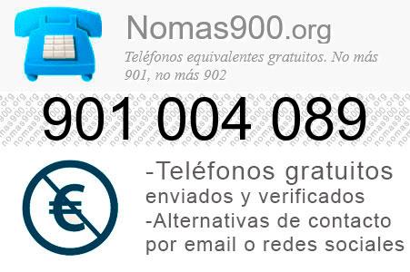 Teléfono 901004089