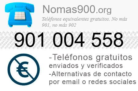 Teléfono 901004558