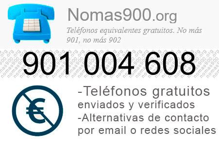 Teléfono 901004608