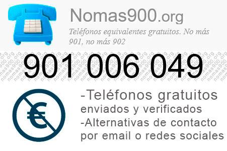 Teléfono 901006049