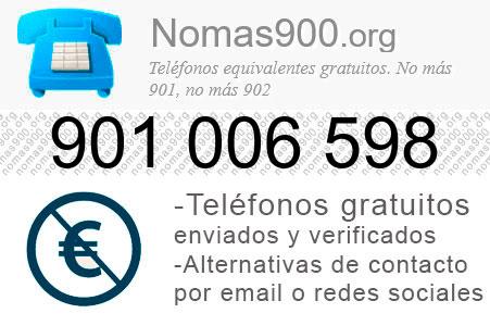 Teléfono 901006598