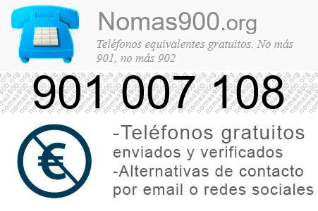Teléfono 901007108