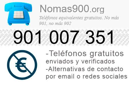 Teléfono 901007351