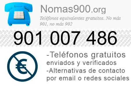 Teléfono 901007486