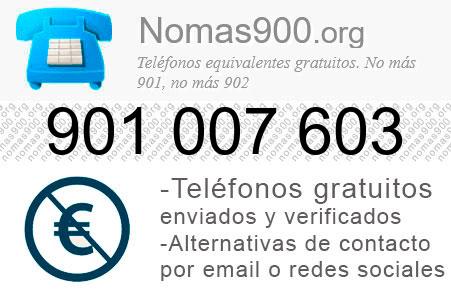 Teléfono 901007603