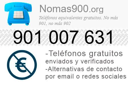 Teléfono 901007631