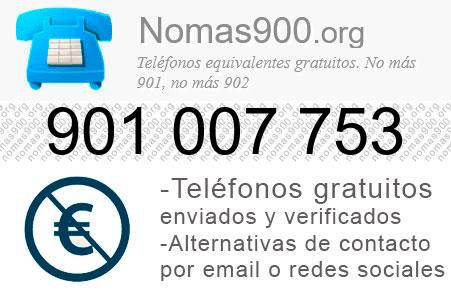 Teléfono 901007753