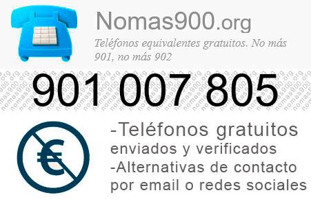 Teléfono 901007805