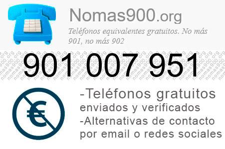 Teléfono 901007951