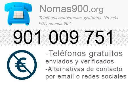 Teléfono 901009751