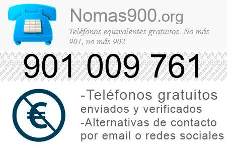 Teléfono 901009761