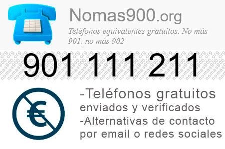 Teléfono 901111211