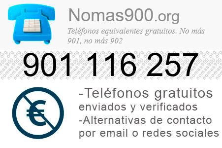 Teléfono 901116257