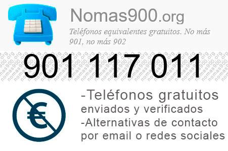 Teléfono 901117011