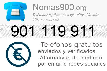 Teléfono 901119911