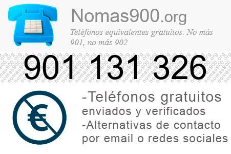 Teléfono 901131326