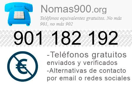 Teléfono 901182192