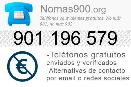 Teléfono 901196579