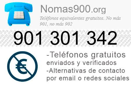 Teléfono 901301342