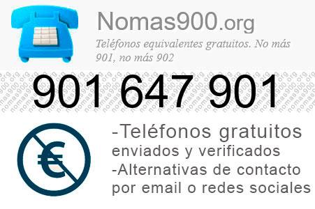 Teléfono 901647901