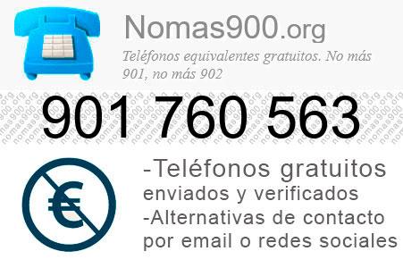 Teléfono 901760563
