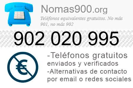 Teléfono 902020995