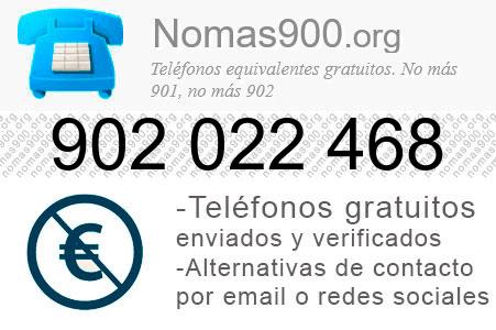 Teléfono 902022468