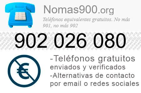 Teléfono 902026080