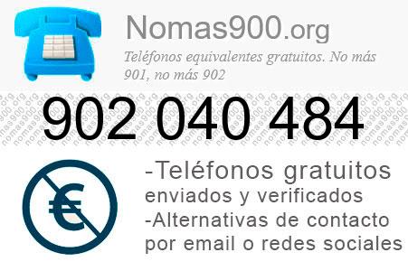 Teléfono 902040484